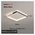 Modern Simple Round LED Ceiling Chandelier,Soft Glow