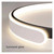 Modern Simple Round LED Ceiling Chandelier,Soft Glow