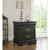 Sleek Black Nightstand