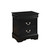 Sleek Black Nightstand