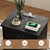 knoworld Nightstand with Charging Station, 3 Drawer Night Stand Set of 2
