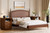 Jenvor Nightstands Set of 2 with Charging Station, MDF, Walnut