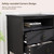 ZOSQUARE Nightstand, Mid Century Modern Night Stand with 2 Drawers and Open Shelf, Beside Table with Distressed Ring Handle for Bedroom,End Table (2, Black)