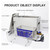 Ultrasonic Cleaner, Cleaning Effect Ultra Cleaner 30L, 500W, Bath, Portable Stainless Steel Dishwasher, Home Appliances of Fastening Parts for Glasses Watch Rings