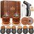 Whiskey Smoker Kit with Torch - Old Fashioned Cocktail Smoker Kit with Bourbon Glasses, 6 Flavors Wood Chips, Birthday Gift for Men, Dad, Whiskey & Bourbon Lovers (No Butane)