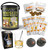 Man Can Ultimate Whiskey Cocktail Kit - Create Your Own Whiskey Cocktails - Includes Premium Glass, 5 Whiskey Mixes, 2 Ice Ball Molds, Spoon & Garnishes