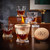 Whiskey Smoker Kit with Torch and Custom Twist Glasses - 9pc Halo Personalized Whiskey Smoker Set