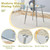 Trygoal Tempered Glass Table, 36''Round Dining Table with Metal Leg, Silver