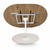 Lasadelgar 58" Natural Oval Expandable Dining Table for 6