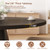 47 Inch Round Dining Table for 4-6, Pedestal Kitchen Dinner Table Black