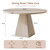 47 Inch Round Dining Table for 4-6, Pedestal Kitchen Dinner Table White