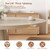 47 Inch Round Dining Table for 4-6, Pedestal Kitchen Dinner Table White