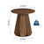 31.5" Round Dining Table, Modern Farmhouse Pedestal Wood Dining Table for 2-4 People, Space Saving Small Circle Dinner Table for Kitchen & Small Rooms, Mesa De Comedor, Brown
