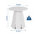 31.5" Round Dining Table, Modern Farmhouse Pedestal Wood Dining Table for 2-4 People, Space Saving Small Circle Dinner Table for Kitchen & Small Rooms, Mesa De Comedor, White