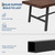 Homhougo 71” Rectangular Dining Table for 6-10, Long Wood Kitchen Table with Metal Base