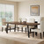 Homhougo 71” Rectangular Dining Table for 6-10, Long Wood Kitchen Table with Metal Base