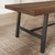 Homhougo 71” Rectangular Dining Table for 6-10, Long Wood Kitchen Table with Metal Base