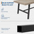 Homhougo 71” Rectangular Dining Table for 6-10, Long Wood Kitchen Table with Metal Base