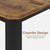 Homhougo 71" Industrial Rectangular Dining Table Frame, Legs Only for Dining Room