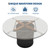 PeacefulHues 47 Inch Round Dining Table