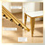 49" Rectangular Dining Table; Marble MDF Top; Metal Legs; Kitchen Desk