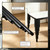 49" Rectangular Dining Table; Marble MDF Top; Metal Legs; Kitchen Desk