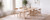 Homhougo Modern Dining Table, Natural