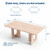 Homhougo Modern Dining Table, Natural
