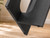 Homhougo Modern Dining Table, Black