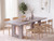 Homhougo Modern Dining Table, Gray