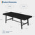 Festisoul Black Farmhouse Dining Table for Kitchen Room