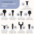 Lifepro SonicPro Massage Gun Percussion Muscle Massager with Heat, 9 Heads