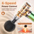 Beyn Hot and Cold Massager Gun with Detachable Extended Handle, 6 Massage Heads & LCD Display - Deep Tissue Massager for Neck Back Body Muscle Pain Relief