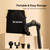 brenzo Massage Gun with Extended Handle, Cordless Full Body Massager