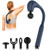 INKEER Massage Gun Deep Tissue with Extended Handle Revolutionary U-Shaped Back Massager,Body Massager for Neck,Shoulder,Leg(Dark Blue)