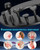 CAMEFER Massage Gun Deep Tissue, Portable Percussion Electric Muscle Massager for Pain Relief, Handheld Massagers with 30 Speeds & 6 Attachments for Back and Neck, Gifts for Men Women