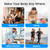 Massage Gun with Heat, Powerful Warming Massage, Home & Travel,Grey