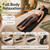 comrelax Full Body Massage Mat with Heat, Vibration Massage Mattress Pad with Lumbar Support Cushion, Foldable Massage Mat for Bed, Sofa & Floor, Relaxation & Comfort