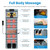 KOCASO Full Body Massage Mat with Heat Electric Heated Massage Pad Cushion