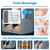 Moclever Full Body Massage Mat with Heat,Electric Massage Pad for Back, Neck,Foot Lumbar Support,3 Heated Levels 10 Vibrating Nodes W/Head Pillow,Cloth Lumbar Pillow,Timer Anti-Slip Bottom Earplugs