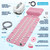 Upgraded Bathtub Spa Mat, Portable Spa Bubble Bath Massager with 6 Adjustable Settings, Upgraded Non-Slip Design and Remote Control, Hot Tub Jet Mat for Bathtub at Home, Full-Body Support