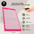 Bed of Nails Original Acupressure Mat with 8820 Precision Nails for Massage Therapy, 29 x 16 x 1", Pink