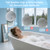 SHUIMEIYAN Bubble Bath Massager Mat with Ambient Light & Remote Control