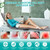 TeqHome Full Body Massage Mat with Heat & Movable Shiatsu Neck Back Massager Pillow, Upgraded Massage Mattress Pad with 10 Vibration Motors,9 Massaging Mode,for Back Neck Leg Pain Relief,2 Heating Pad
