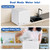 Portable Dishwasher Countertop with Faucet and 5L Manual Water Tank, 6 Washing Programs, Compact Design with More Space Inside, No Hookup Needed, Ideal for RVs and Apartments