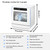 Portable Countertop Dishwasher - Space Saving Fully Automatic Machine with 3 Customizable Cleaning Modes (Standard, Fast, Delicate, Energy Saving) (Premium version for 4 people)