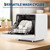 Portable Countertop Dishwasher – No Installation Needed, 2 in-1s Self-Priming & Dual Water Inlet Modes, 72℃ Hot Air Drying, Compact for Home, Apartment, RV Use with Large Display