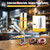5l/5.28qt Manual Donut Filler Machine with 4 Anti-Drip Nozzles, Stainless Steel Jelly Injector, 248°f Heat Resistant Cream Filling Machine for Kitchen, Bakery, Restaurant, Cafe, Dessert Shop