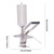 5l/5.28qt Manual Donut Filler Machine with 4 Anti-Drip Nozzles, Stainless Steel Jelly Injector, 248°f Heat Resistant Cream Filling Machine for Kitchen, Bakery, Restaurant, Cafe, Dessert Shop