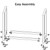 XINMAIZI Firewood Rack Stand Log Holder With Wheel